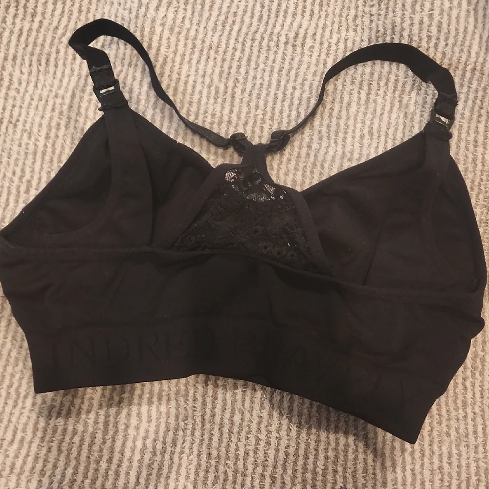 Kindred Bravely Black Lace Back Sports Bra Large Regular - Picture 2 of 3